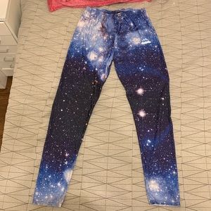 Galaxy print yoga pants leggings athleisure